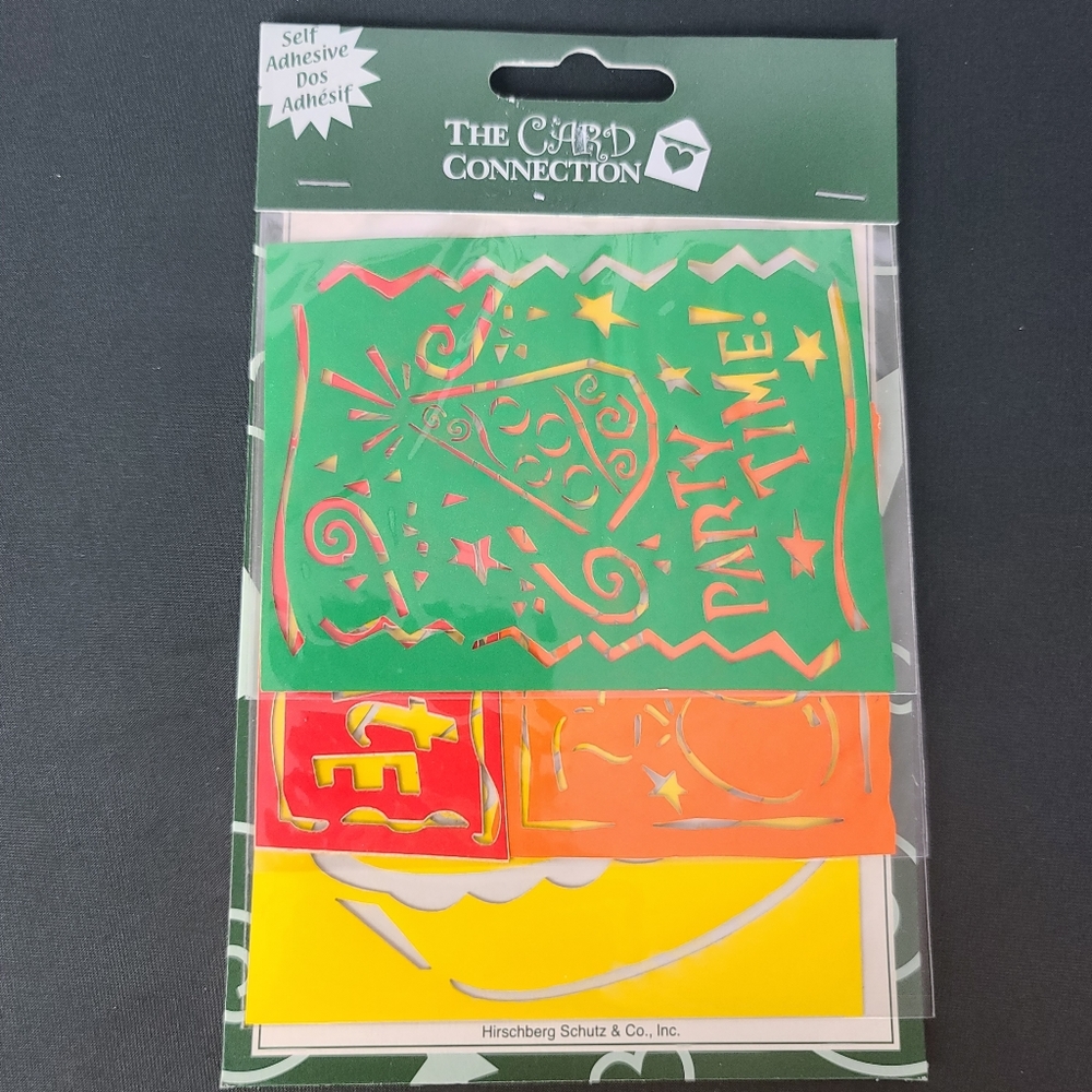 The Card Connection. Self-adhesive Decorative Elements. Party Time. Bund…